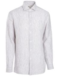 Luigi Borrelli Napoli - Striped Long-Sleeve Shirt - Lyst