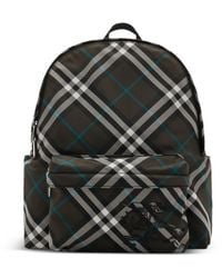 Burberry - Small Check-Print Backpack - Lyst