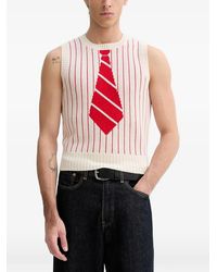 KENZO - Trompe L'Œil Sleeveless Knitted Vest - Lyst