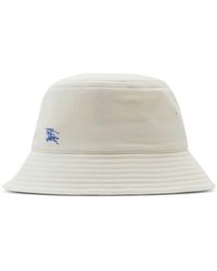 Burberry - Equestrian Knight-embroidered Bucket Hat - Lyst