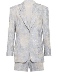Brunello Cucinelli - Sequin-embellished Linen Suit - Lyst