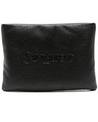 Saint Laurent - Puffy Pouch Grote Clutch - Lyst