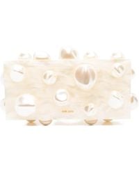 Cult Gaia - Orbs Pearl-Embellished Clutch - Lyst
