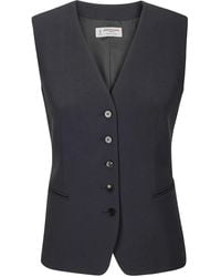 Alberto Biani - Chaleco de vestir con botones - Lyst