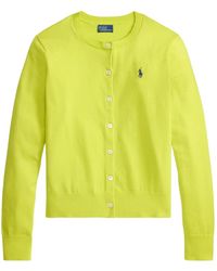 Polo Ralph Lauren - Logo-Embroidered Crew-Neck Cardigan - Lyst