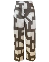 Marella - Emmalbero Geometric Print Trousers - Lyst