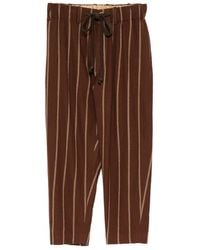 Uma Wang - Stripe-Pattern Drawstring Trousers - Lyst