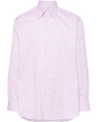 Brioni - Stripped Cotton Shirt - Lyst