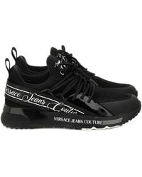 Versace Jeans Couture - Logo-Detail Lace-Up Sneakers - Lyst