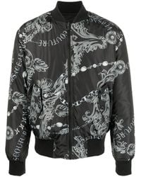 Versace - Baroque-print Bomber Jacket - Lyst