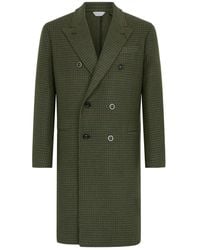 Boglioli - Double-Breasted Check Coat - Lyst