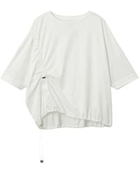 Izzue - Drawstring-Detail T-Shirt - Lyst