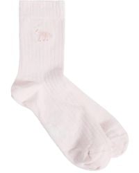 Maison Kitsuné - Socken Mit Fuchsstickerei - Lyst