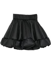 RAXXY - Quilted Tiered Mini Skirt - Lyst