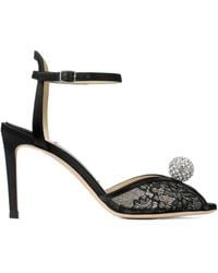 Jimmy Choo - Sacora 85 Lace Sandals - Lyst