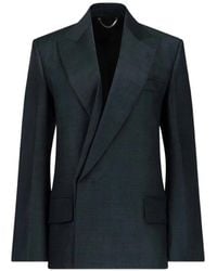 Victoria Beckham - Olie Peak-Lapels Double-Breasted Blazer - Lyst
