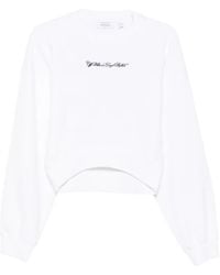 Off-White c/o Virgil Abloh - Arrows-Motif Cropped Sweater - Lyst