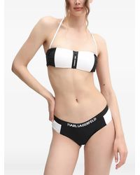 KARL LAGERFELD - Logo-Waistband Bikini Bottoms - Lyst