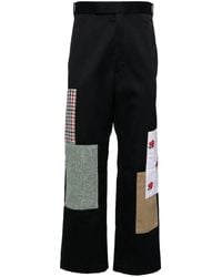 Thom Browne - Pantalones Chinos Con Diseño Patchwork - Lyst