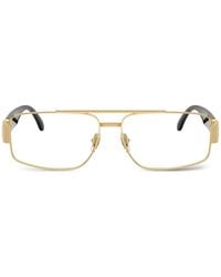 Versace - Rectangle-Frame Glasses - Lyst