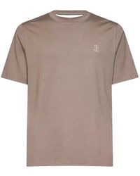 Brunello Cucinelli - Solomeo Crest T-Shirt - Lyst