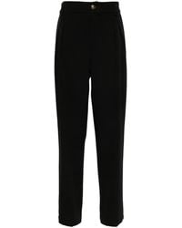 Versace Jeans Couture - Wide-Leg Pleated Trousers - Lyst