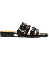LILI CURIA - Margo Multi-Strap Buckled Sandals - Lyst