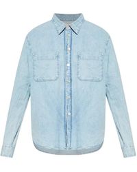 Paul Smith - Buttoned Pocket Denim Shirt - Lyst