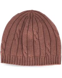 Peserico - Cable-Knit Beanie Hat - Lyst