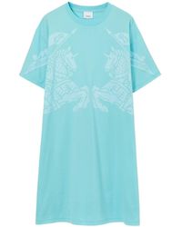 Burberry - Ekd-print Cotton T-shirt Dress - Lyst