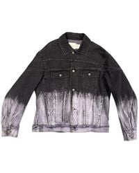 Feng Chen Wang - Disstressed-Effect Tie-Dye Denim Jacket - Lyst