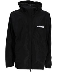 DSquared² - Zip-Up Hooded Jacket - Lyst