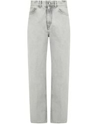Moorer - Acid-Wash Slit-Hem Jeans - Lyst