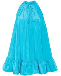 Lanvin - Ruffled Mini Dress - Lyst