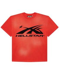 HELLSTAR - Logo-Print Cotton T-Shirt - Lyst
