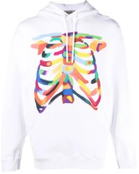 Marcelo Burlon - Graphic-Print Cotton Hoodie - Lyst