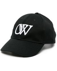 Off-White c/o Virgil Abloh - Off- casquette de baseball noire en drill à logo brodé - Lyst