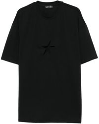 Mugler - T-Shirt Mit Cut-Out - Lyst