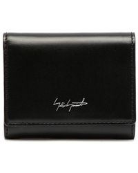 discord Yohji Yamamoto - Logo-print Leather Wallet - Lyst