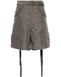 Sacai - Belted Cargo Shorts - Lyst