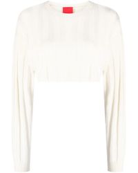 Cashmere In Love - Jersey Remy corto de canalé - Lyst