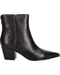 Guess - 5Mm Halisa Leather Ankle Boots - Lyst