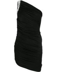 David Koma - Crystal-Claw Draped Mini Dress - Lyst