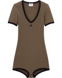 Courreges - コントラストトリム ロンパース - Lyst