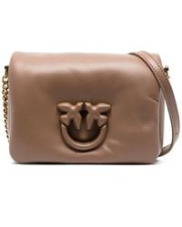 Pinko - Love Click Puff Leather Shoulder Bag - Lyst