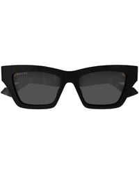 Gucci - Double G Square-Frame Sunglasses - Lyst