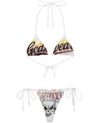 Gcds - Riders-Print Bikini - Lyst