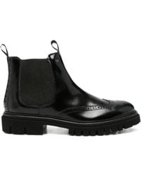 Baldinini - Brogue-Detail Leather Chelsea Boots - Lyst
