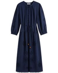 Chinti & Parker - Broderie Scalloped Midi Dress - Lyst