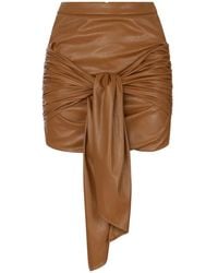 Elisabetta Franchi - Miniskirt With Sash Belt - Lyst